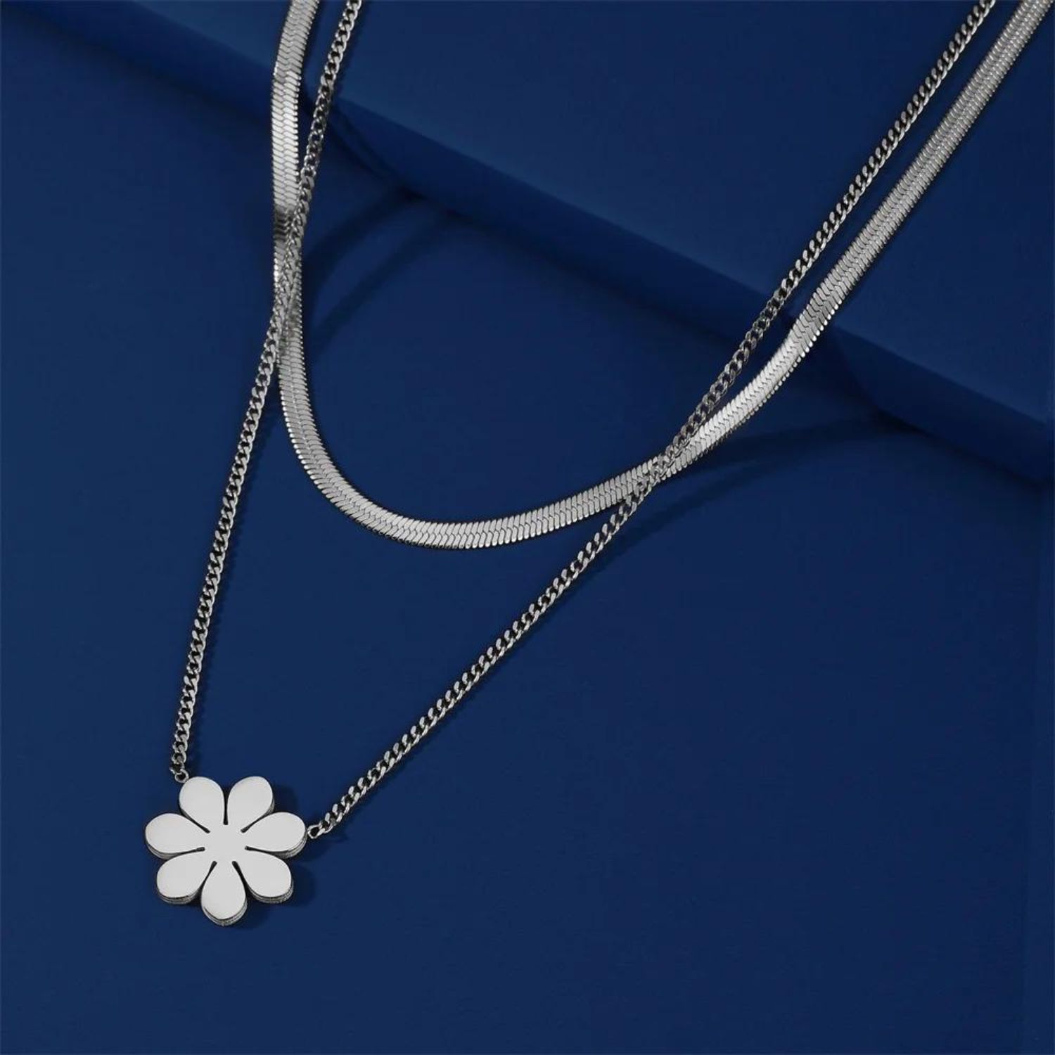 Flower Stainless Steel Pendant