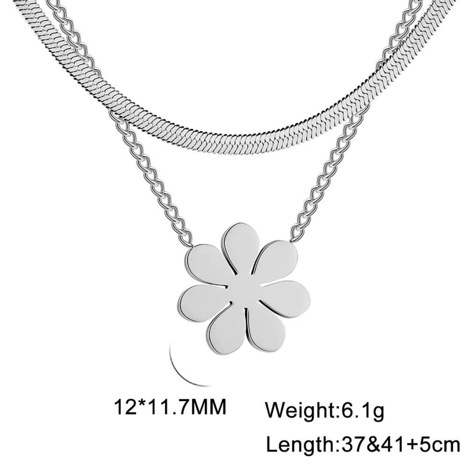 Flower Stainless Steel Pendant